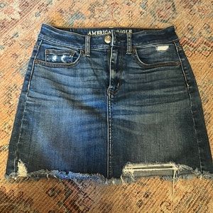 American Eagle denim mini skirt